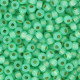 Miyuki rocailles Perlen 8/0 - Duracoat silver lined dyed mint 8-4240